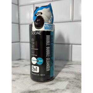 Soo'AE Purifying Black Charcoal Double 2 in 1 Bubble Cleanser + Mask - 6.76Fl Oz